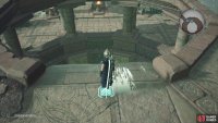 Simply approach the waterfall to automatically jump down it.