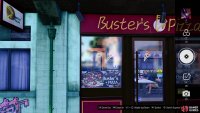 and take a picture of the Buster’s Pizza window.