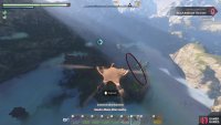 Try to land on the north side of the island.