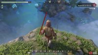 When you reach the edge of the island, glide over to the next.