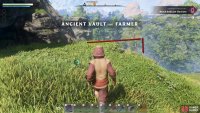 Drop (glide) off the cliff to the right of the vault.