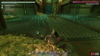 Try to avoid the AoE cloud attack, which can knock you into poison patches.