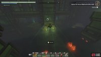 Glide into the room with the fireballs while avoiding them on the ground.