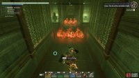 Jump over the fireballs as they come until you reach the end.