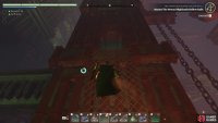 Climb the column to find the glyph at the top.