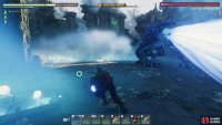You can just run to the side of the direction that the boss is facing to avoid the shroud spray attack.