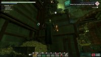 Use the grapple hook to reach the platform where the third glyph is located.