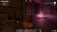 Take the stairs down to the teleport.