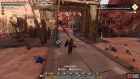 Run northeast through the town and past the enemies until you reach a broken bridge. Here, you can drop into the Shroud for a shortcut, or jump over and head into the house.