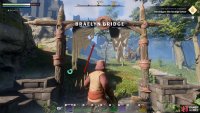 Follow the path north until you reach a gate blocking your way through.