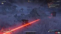 You can run around the Heavy Devastators to get a better view of their weak point heads.