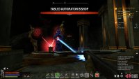 The boss will be immune to damage while glowing in blue.