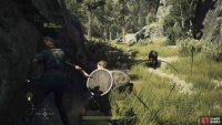 Defeat the wolves attacking Norbert, then escort him back to Melve with Ian.