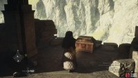 After reaching daylight on 2F, turn right to find a chest containing the Dragon’s Faith shield.