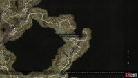 The location of the Cavern of the Forsaken on the map.