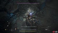 To bring down the Golem you’ll need to climb and attack its blue weakspots.