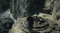 After exiting the hobgoblin chamber, you can head down to the coast to find a Forgotten Rifstone and a chest,