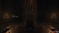 After your victory, sit on your throne as the credits roll to secure the “Peace” ending.