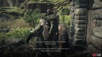 Soothe the dwarf’s injured back and follow him home to witness a spat with his distrustful elven wife, Cliodhna.