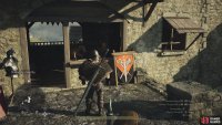 Roderick can be found behind the counter of his armory, north of the Merchant Quarter.