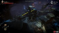 At the second crane, rotate the platform to the northwest, so it&rsquo;s in between the rock and the pillar.