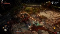 It’s more efficient to dodge or roll to the side of Darak, rather than away from him.