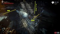 Jump across the gap, lower the shortcut north, and then break the barricade to reveal a passage. Climb the vines when you&rsquo;re ready to move on.