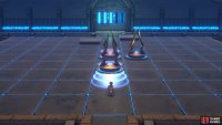 The next step is to push the bottom statue upwards, onto the bottom switch.