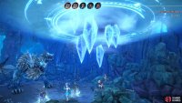 Icicle Collapse will hit your entire back row of characters.