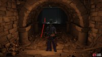 Drop into the next room while avoiding the bombardment from the Bigmouth Imp/