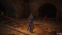 Go through the northeastern doorway