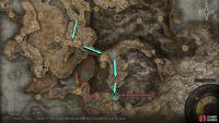 Follow the route marked above to find the Dragon Communion. This involves going through the Dragon’s Pit dungeon.