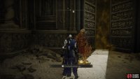 By the door, summon Freyja for the upcoming boss.