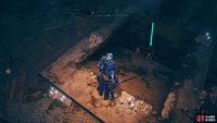 Pressing the button will reveal a ladder leading to the Finger Ruins of Miyr.