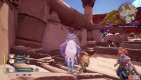 It’s hanging onto a fallen pillar in the middle of the Ancient Ruins.