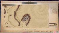 The location of the Li’l Cactus in Zawhak Desert, on the map.