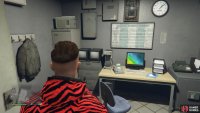 to find the action figure sitting in the office.