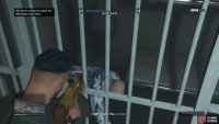 then speak with the locked up contact on the bottom floor.
