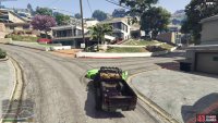 Ram the car to bring Lenny to a stop