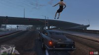then launch the woman out of the vehicle via the ejector seat