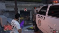 Take out the police and steal the car