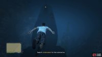 Enter the submarine via the hatch at the top