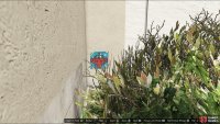 to find the monkey mosaic sitting behind a bush. 