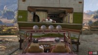 Finally, ram the trailer at full speed to cause it to fall in the water. 