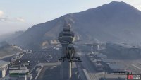 to find the signal jammer on the front of the control tower.