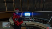Unlock the main cabin by interacting with the controls in the cockpit