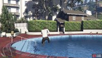 Take a quick detour into the pool here.
