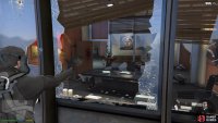 When Michael is dangling, it can be hard to aim. Re-aim between each shot to make use of auto-aim