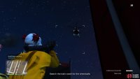 Head to the crashed train and shoot the down the helicopter