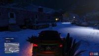 to find the Snowman standing in front of our caravan.